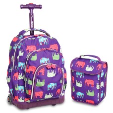 LOLLIPOP MOCHILA ESCOLAR CON RUEDAS Elephants