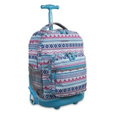 Sunrise Mint Tribal Mochila Escolar Con Ruedas