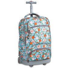 JWORLD SUNBURST ROLLING BACKPACK BLOSSOM