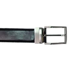 CINTURA REVERSE PELLE SU PELLE XL 3,5 CM SINTESI 4.0 T.MORO