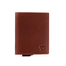 PORTA CARTE /BANCONOTE IRON NT MARRONE