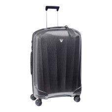 Roncato We Are DLX Maleta Mediana Spinner 4W 70 cm Exp. Negro/Grafito